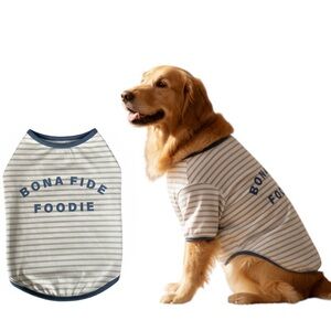 Boots & Barkley "Bona Fide Foodie" Dog T-Shirt NWT - Cute Pet Tee